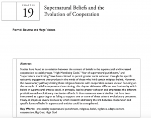 Supernatural Beliefs and the Evolution of Cooperation
