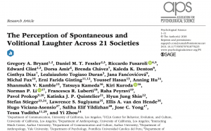 The perception of spontaneous and volitional laughter across 21 societies
